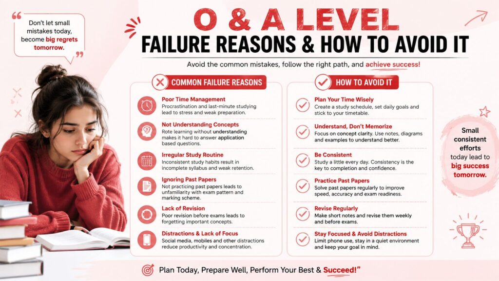 O and A level failure reason